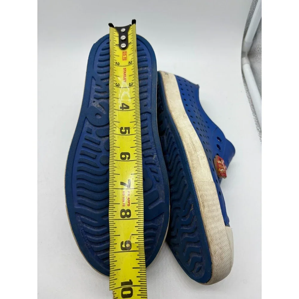 Native Jefferson Shoes Blue White Men's 6 Women's 8 Slip On Water Sneakers